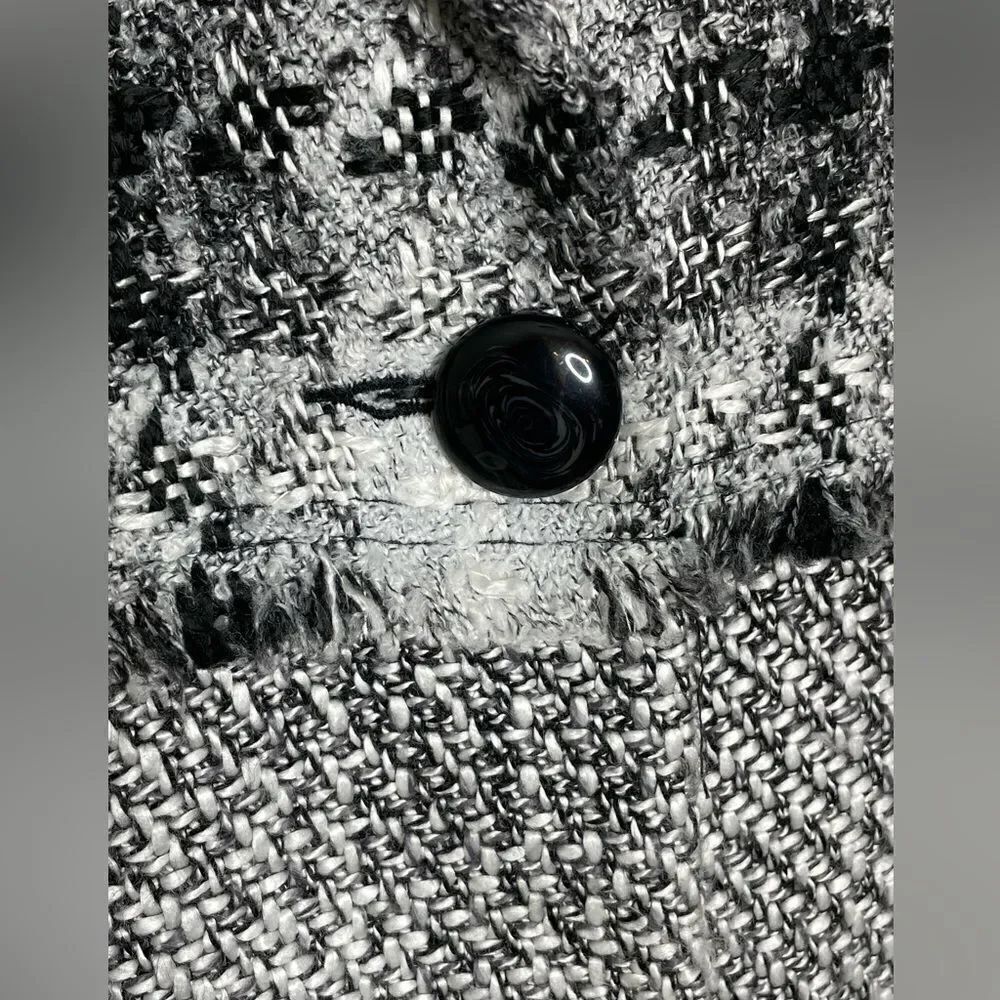 Ruby Rd. Frayed Tweed Jacket Cropped MP - Picture 4 of 5